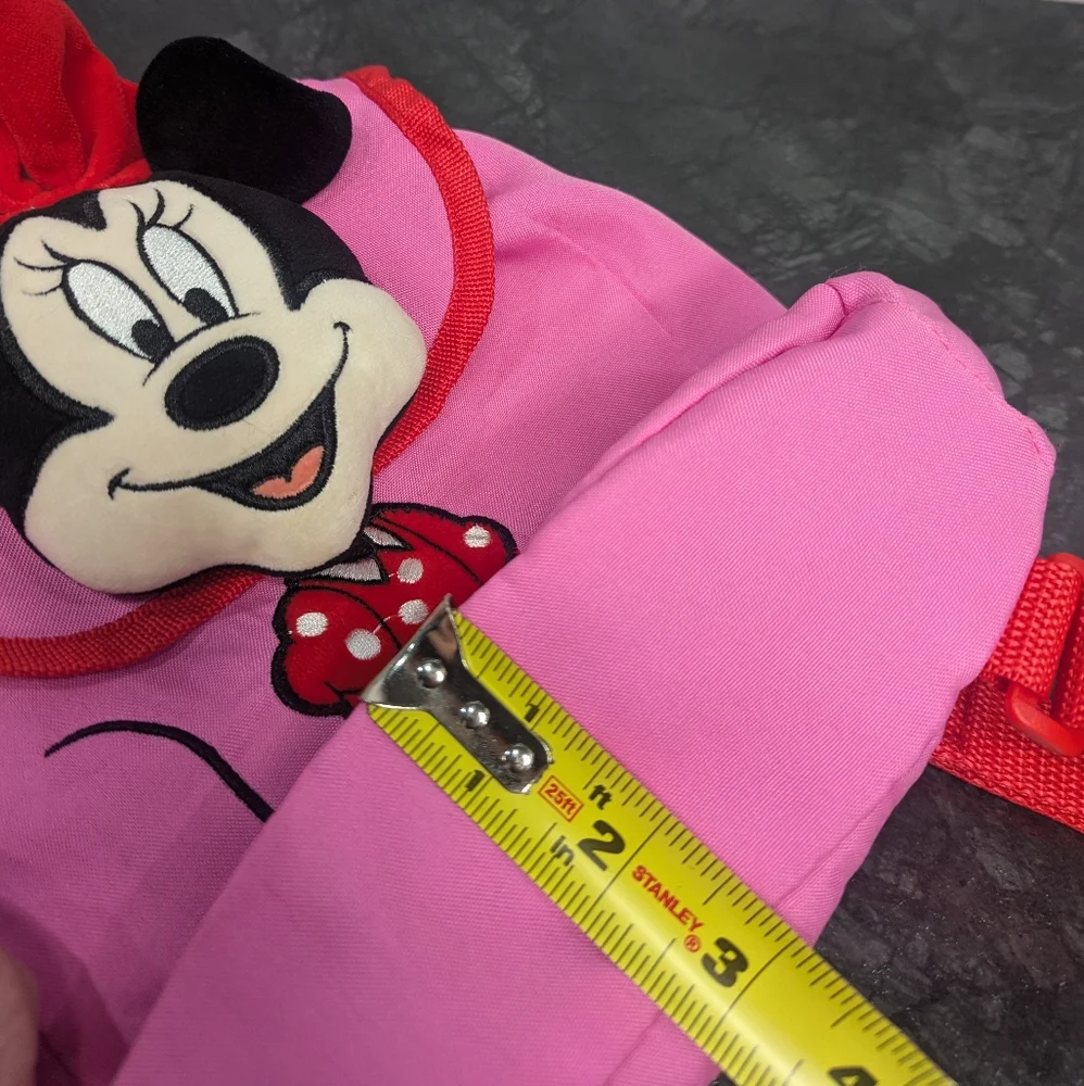 Disney Girls Minnie Mouse Plush Pink Small Backpack